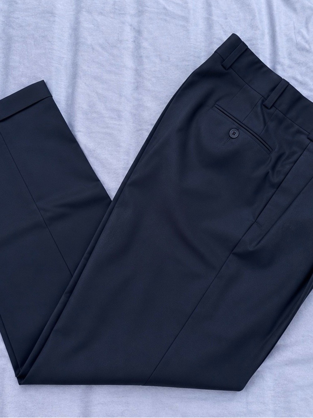 Keithmoor Tailored Navy Dress Pants for Men